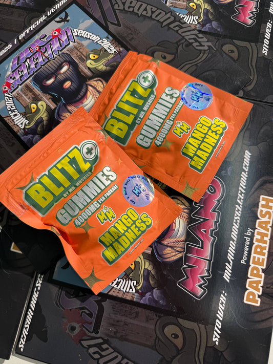 Blitz Gummies Psilocibina 4gr + th* infused - MANGO MADNESS